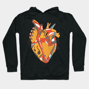 Cafe No 2 Musical Heart Hoodie